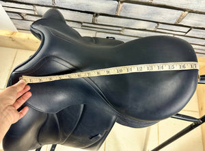 17” MW Voltaire Adelaide Monoflap Dressage Saddle - Black