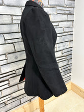 Load image into Gallery viewer, Vintage Rosette Ladies Size 36 Hunt Coat - Black