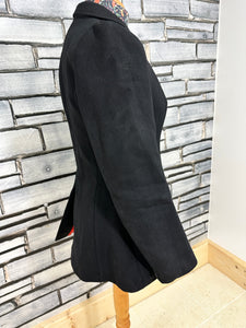 Vintage Rosette Ladies Size 36 Hunt Coat - Black