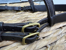 Load image into Gallery viewer, S/H English Raised In hand Showing Bridle -Brown/Brass- Full
