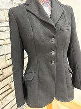 Load image into Gallery viewer, Vintage Rosette Ladies Size 36 Hunt Coat - Black