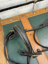 Load image into Gallery viewer, English In-hand Show Bridle - Full - Black/Brass -
