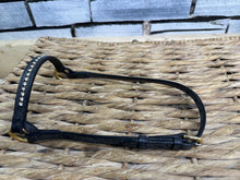 Load image into Gallery viewer, Mini to Arab In Hand Leather Show Halter/Bridle - Diamonte &amp; Brass