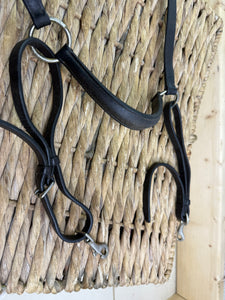 S/H English Hunting Breastplate & Running Attachment -Black- Full