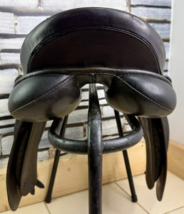 17” MW Black Country WH/VSD Saddle - Dark Havana/Black