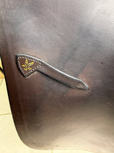 17” Wide Jeffries Falcon Hawk Event GP Saddle - Brown
