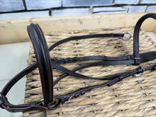 Load image into Gallery viewer, S/H Horse Leather CrossUnder Bitless Bridle - Brown - Full