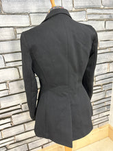 Load image into Gallery viewer, Vintage Rosette Ladies Size 36 Hunt Coat - Black