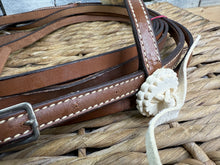 Load image into Gallery viewer, S/H Big Horn Western Headstall/Bridle - Brown - Full