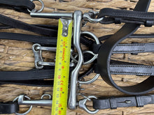 Load image into Gallery viewer, S/H English Hunter Complete Double Bridle - Black - Full/TB