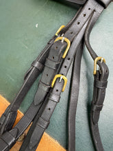 Load image into Gallery viewer, Kate Negus Snaffle Bridle - Black/Brass -Cob Size- English Leather - Padded Nose