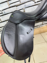 Load image into Gallery viewer, 17” Wide Crown/Ideal Jessica Dressage Saddle - Black - Excellent Condition