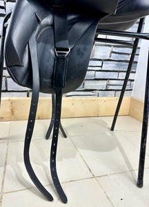 17 1/2” Medium Ideal Suzannah Dressage Saddle - Black