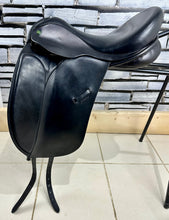 Load image into Gallery viewer, 17 1/2” Wide Ideal Jessica Dressage Saddle - Black