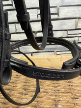 Load image into Gallery viewer, S/H Stubben Split Head Flash Bridle - Black - Full
