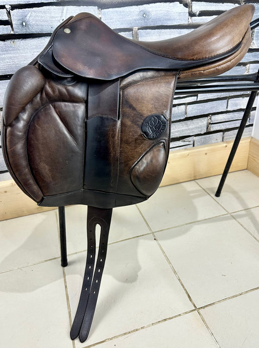 17” Medium Pariani Monoflap Jump/XC Saddle - Brown