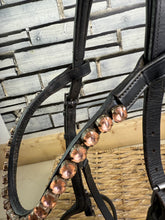 Load image into Gallery viewer, S/H Micklem Bridle &amp; Crystal Brow - Standard Horse/Full - Black