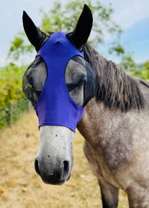 Stretchy ‘Pick & Mix’ Fly Mask - Big Mesh Eye Space & Ears - One Size