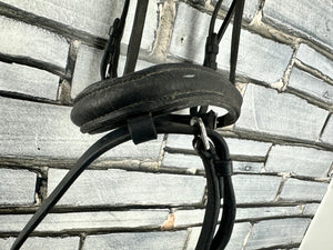 S/H Full Size Zaldi Anatomic Padded Flash Bridle - Black