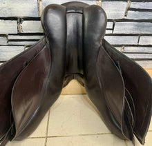 Load image into Gallery viewer, 16 1/2” XW/Changeable Gullet Shires Optimus Leather GP Saddle - Brown