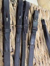 Load image into Gallery viewer, S/H Albion Pair of Double Leather Reins -Curb &amp; Bridoon- Brown