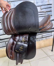 Load image into Gallery viewer, 17 1/2” Wide-XW Frank Baines Eclipse GP Saddle - Brown
