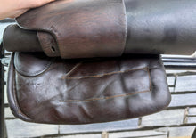 Load image into Gallery viewer, 14” MW English Tiny Tots Pony Show Saddle - Dark Brown