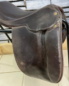 15 1/2” Wide-XW Sturgess English WH Pony  Show Saddle - Brown