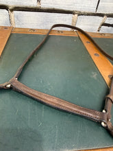 Load image into Gallery viewer, Sabre Drop Noseband - Brown - Pony - Traditional English Leather