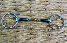 Load image into Gallery viewer, S/H 5 1/2” Wilkie Blue Sweet Iron - Brass Rollers Loop Bit
