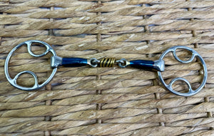 S/H 5 1/2” Wilkie Blue Sweet Iron - Brass Rollers Loop Bit