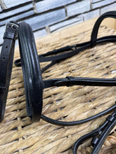 Load image into Gallery viewer, S/H Flash Snaffle Bridle -Black- Small Pony