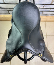 Load image into Gallery viewer, 14” Wide GFS English Pony GP Saddle - Black - Lead Rein Tiny Tot