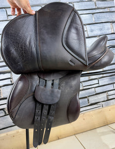 17-17 1/2” MW Paul Jones Jump Saddle - Brown