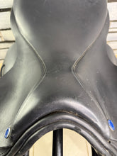 Load image into Gallery viewer, 16” MW Rich &amp; Sons Shoulder Relief Pony Jump Saddle - Black