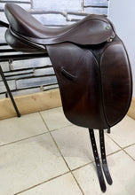 Load image into Gallery viewer, 17 1/2” Wide Ideal Jessica Dressage Saddle - Brown