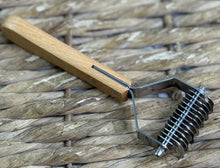 Load image into Gallery viewer, Wooden Double-Sided Mane &amp; Tail Rake - No More Pulling!! Medium/Fine