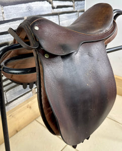 14” Wide Lovatt & Rickets Pony Saddle - Brown
