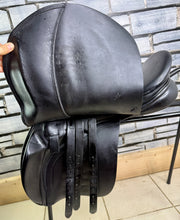 Load image into Gallery viewer, 17 1/2” MW Ideal 1350 GP Saddle - Black - Big Blocks - English Leather