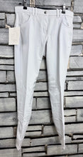 Load image into Gallery viewer, NEW Tattini Platinum Silicon Knee Competition Breeches -White- Size UK 26 Waist