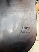 Load image into Gallery viewer, 17 1/2” Wide Barnsby USDF Dressage Saddle - Brown