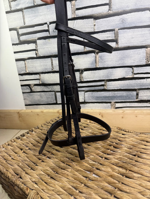 S/H Hunter Cavesson Bridle - Black - Pony