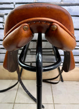 Load image into Gallery viewer, 17” Medium Butet Monoflap Cross Country Jump Saddle - Brown/Tan