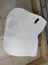 Load image into Gallery viewer, S/H 2 x Shires Cotton Dressage Saddlecloths - Black &amp; White