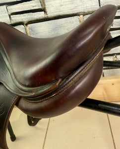16 1/2” MW Antares Connexion Monoflap Jump Saddle - Brown