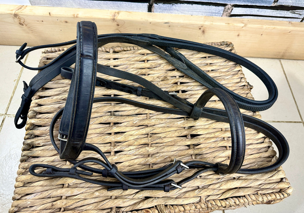 S/H Stubben Cavesson Bridle - Very Dark Havana - Full