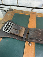 Load image into Gallery viewer, 24” Soft Padded Leather Short Mono Dressage Girth - Brown