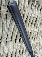 Load image into Gallery viewer, 20”/50cm English Made Short BS Legal Jumping Whip/Cushioned Bat - Brown/Black