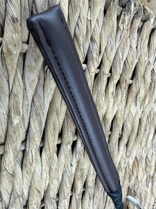 20”/50cm English Made Short BS Legal Jumping Whip/Cushioned Bat - Brown/Black