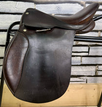 Load image into Gallery viewer, 14” Wide English Pony Saddle - Brown